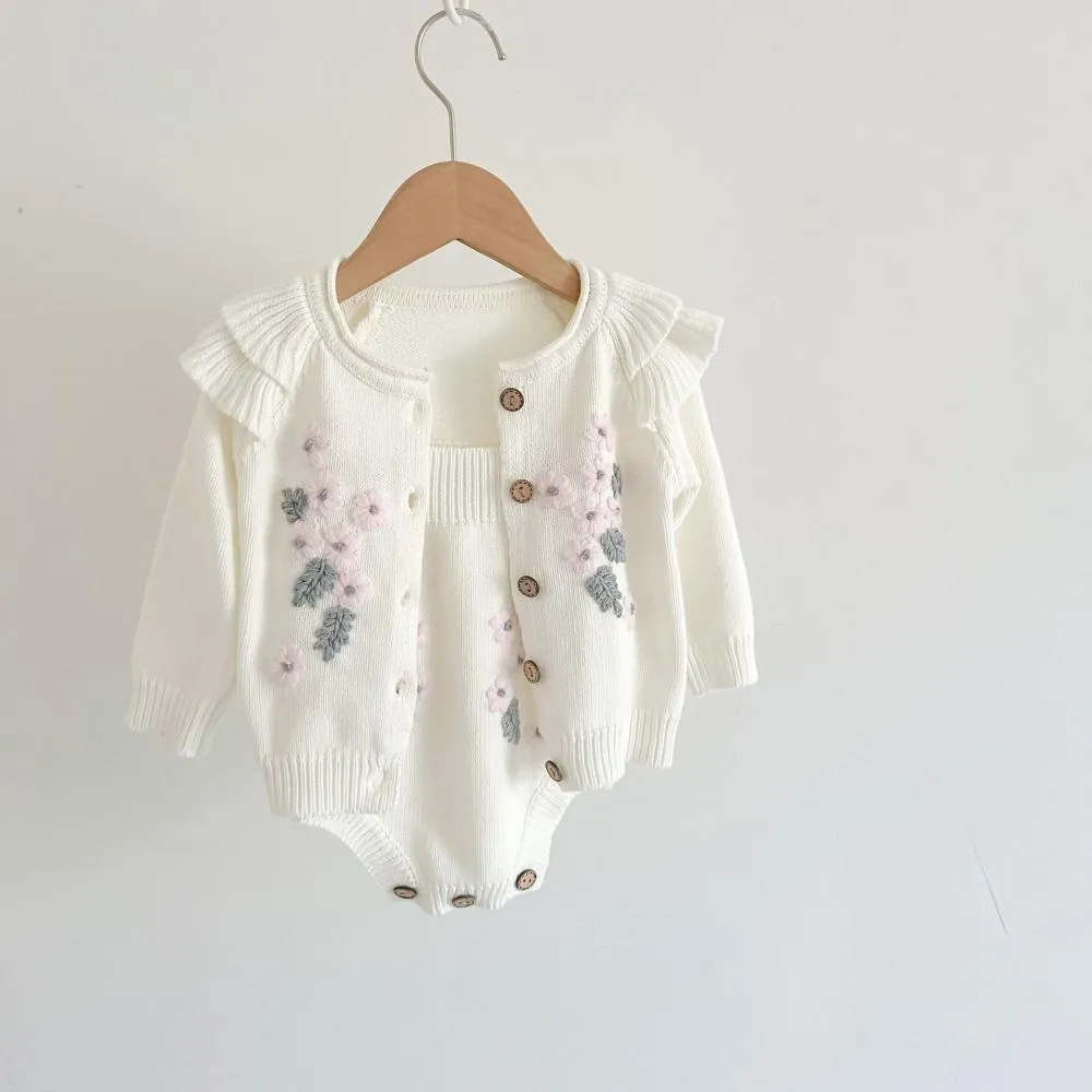 0-2T Baby Flower Coat Strap Romper Wholesale Baby Cute Clothes