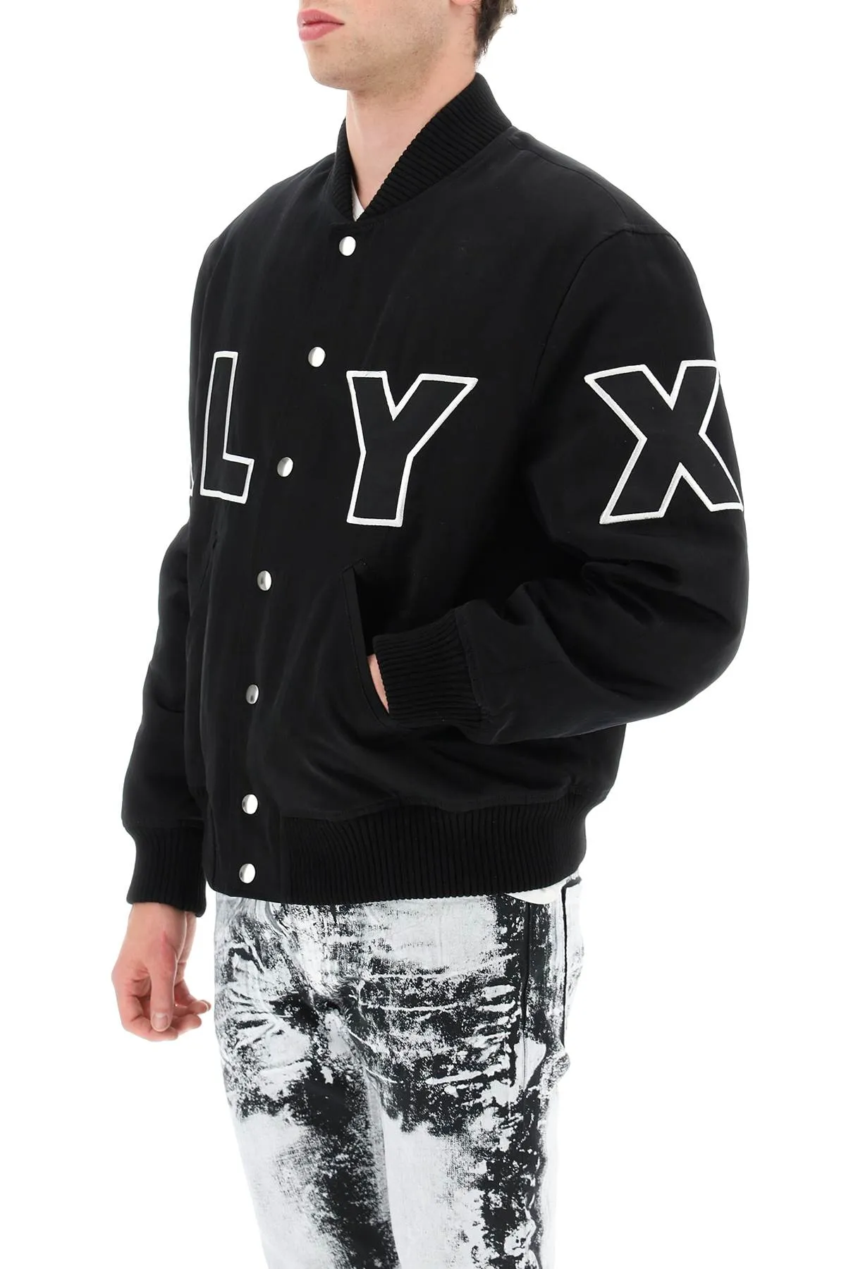 1017 alyx 9sm maxi logo bomber jacket