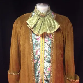 18th Century Gent in Brown and Floral Fabric