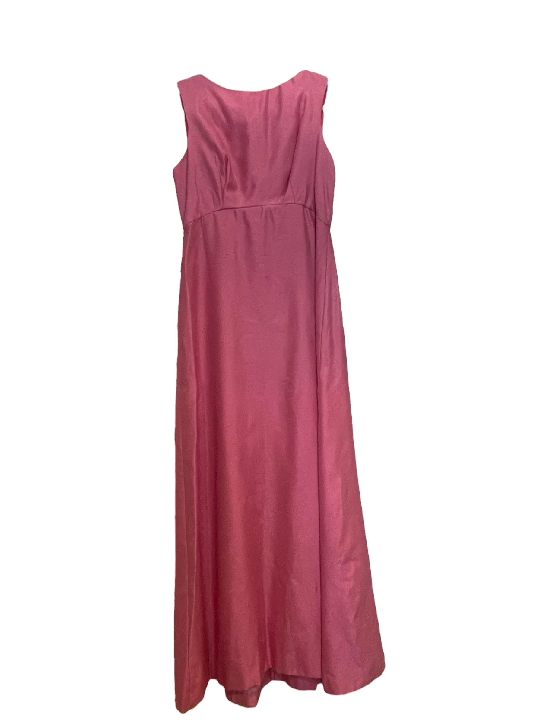 1960's Bubblegum Pink Raw Silk Gown by Ira Curtis