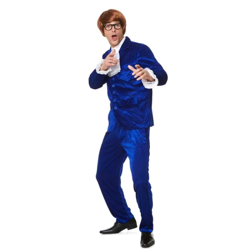 1960's Mr Mojo Blue Velvet Suit