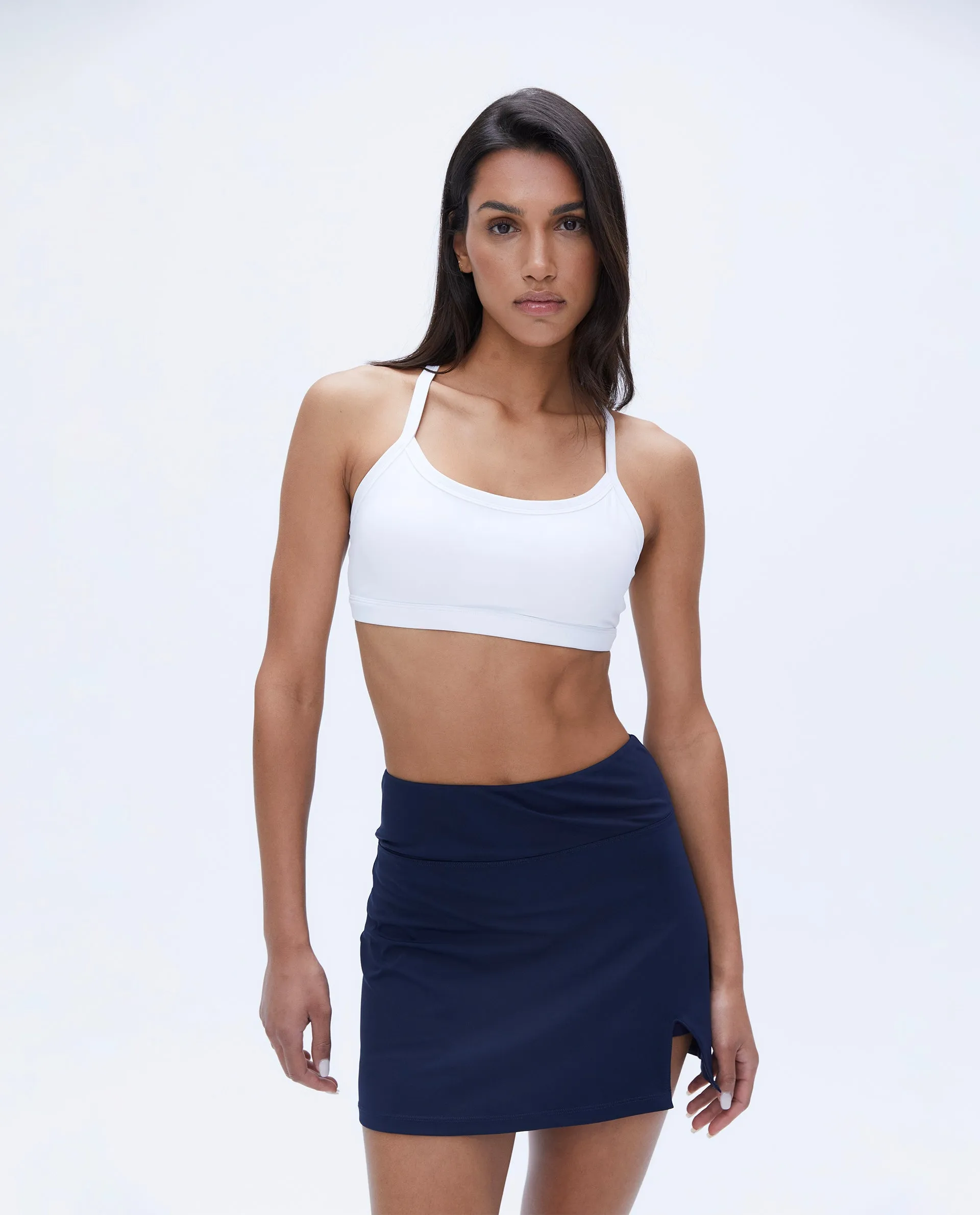 A-line Mini Skirt - Navy Blue