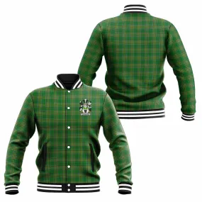 Acheson Irish Clan Tartan Baseball Jacket with Coat of Arms