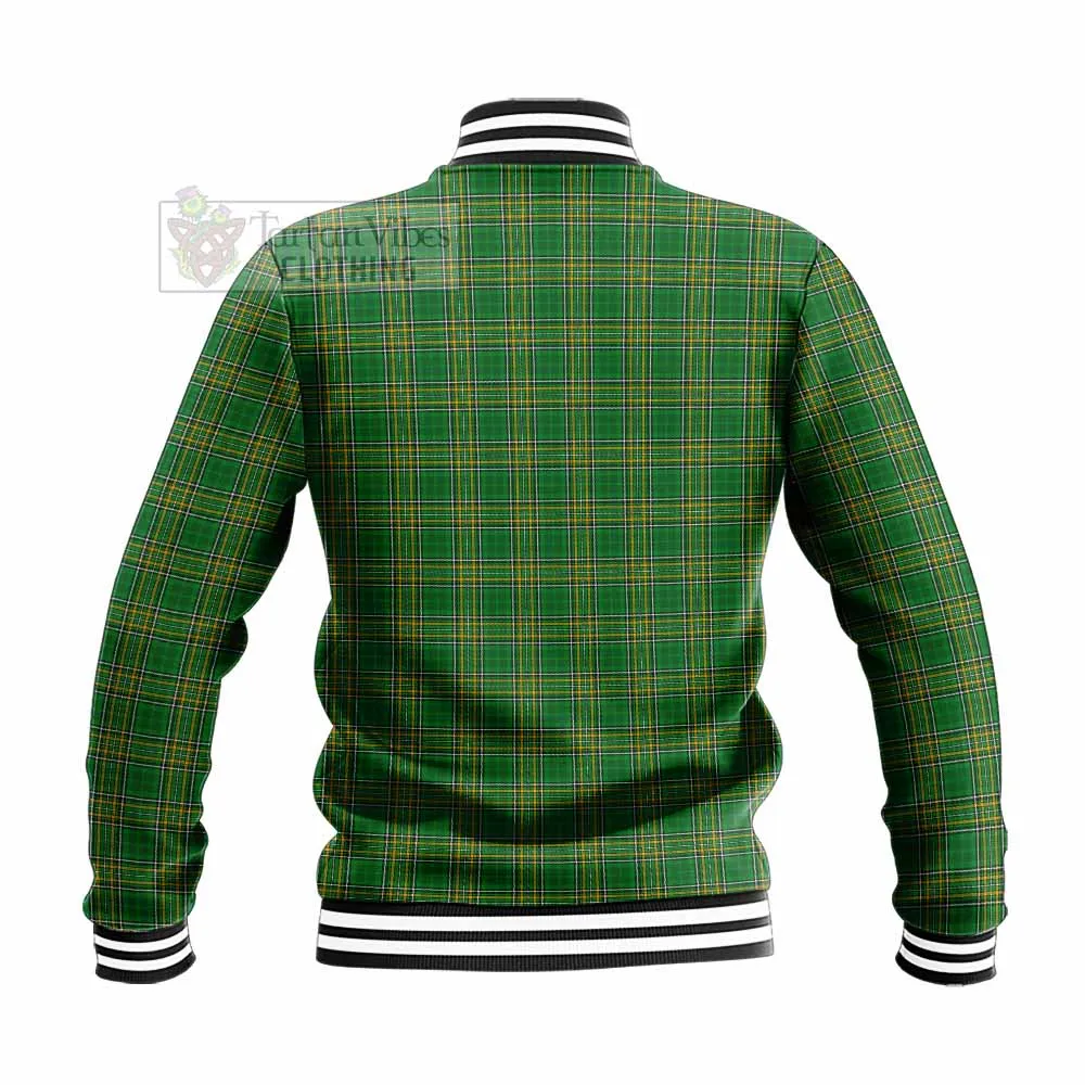 Acheson Irish Clan Tartan Baseball Jacket with Coat of Arms