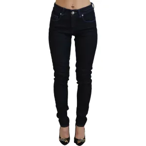 Acht Chic Slim-Fit Cotton Denim in Dark Blue