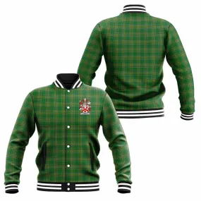 Agnew Irish Clan Tartan Baseball Jacket with Coat of Arms