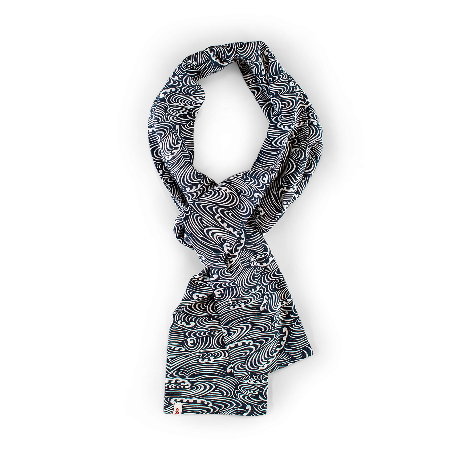 &SONS Blue Waves scarf