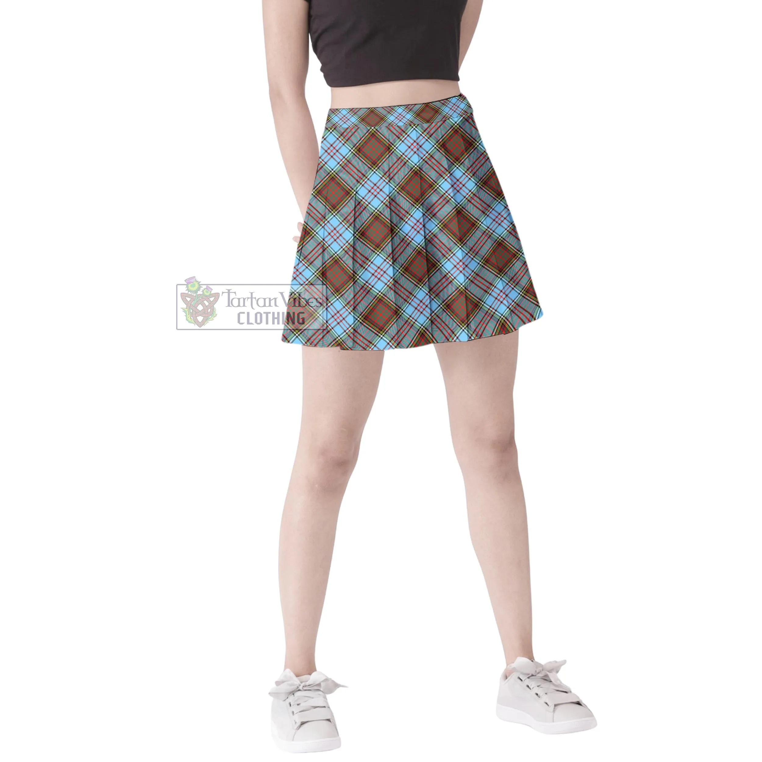 Anderson Ancient Tartan Women's Plated Mini Skirt