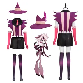 Anger Dust Cosplay Costume Hazbin Hotel Uniform Pendant Hat Halloween Party Suit