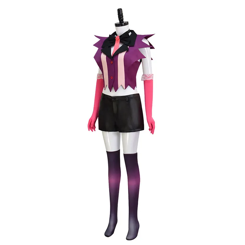 Anger Dust Cosplay Costume Hazbin Hotel Uniform Pendant Hat Halloween Party Suit