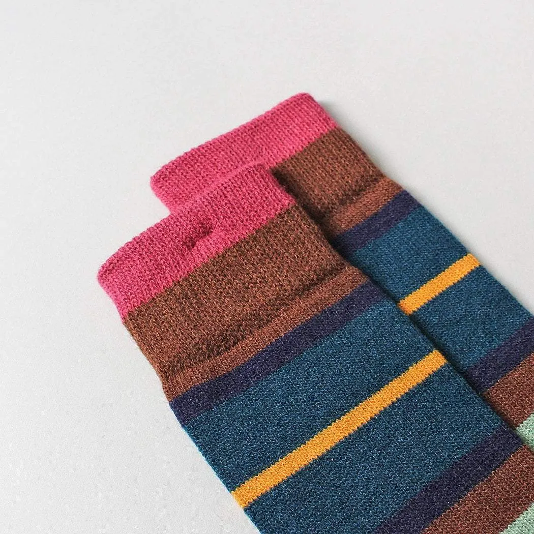 Anonymous Ism Multi Stripe Crew Socks