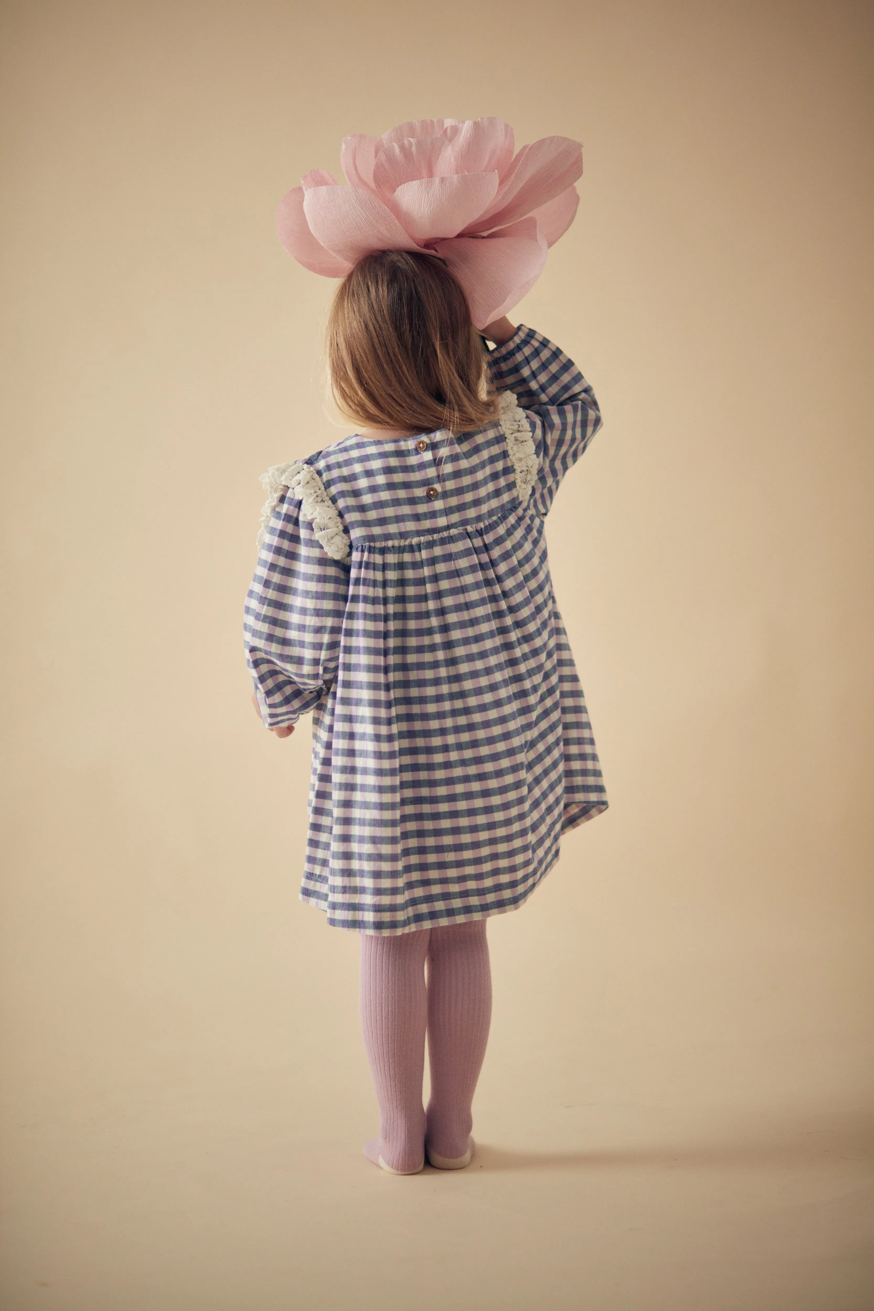 Arinola Dress - Blue & Purple Checks