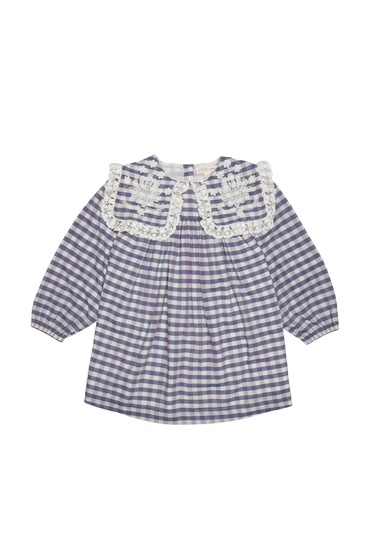 Arinola Dress - Blue & Purple Checks