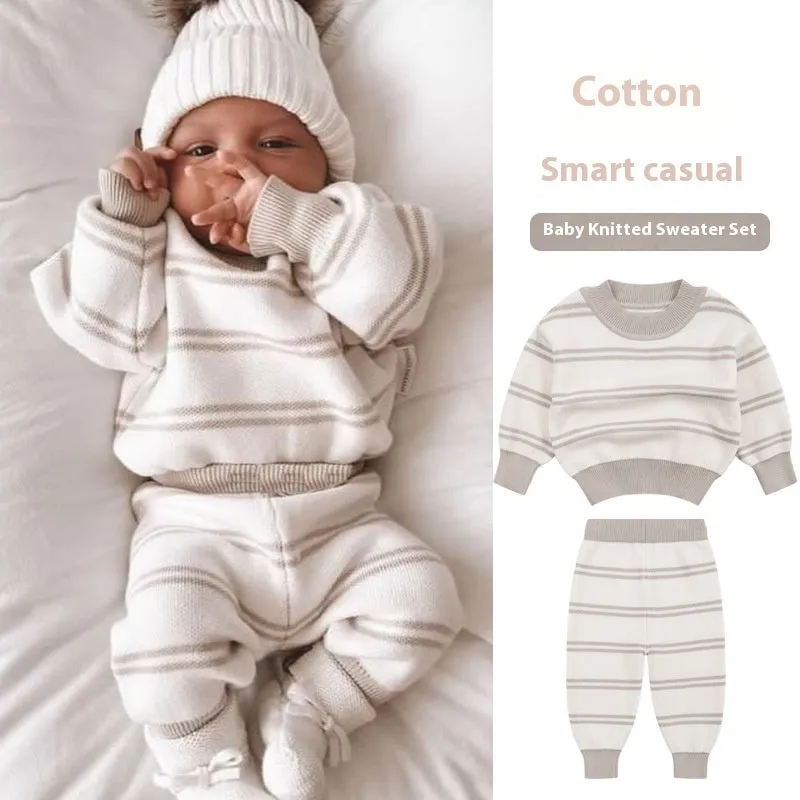 Autumn Baby Sweater Pullover Suit