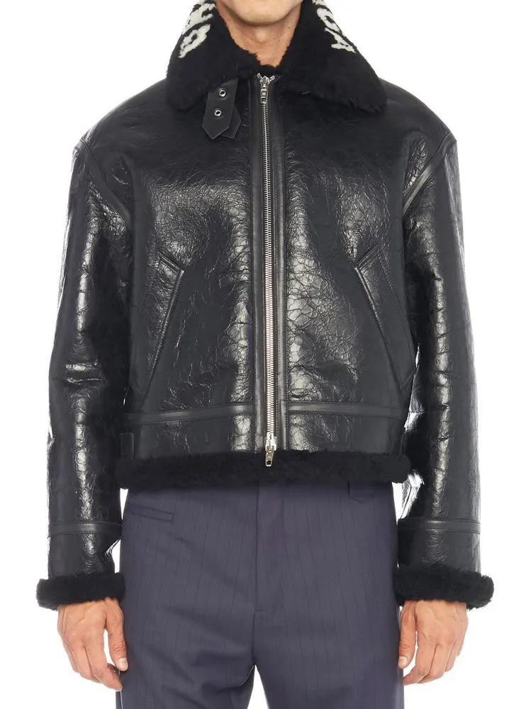 Balenciaga Zipped Leather Jacket