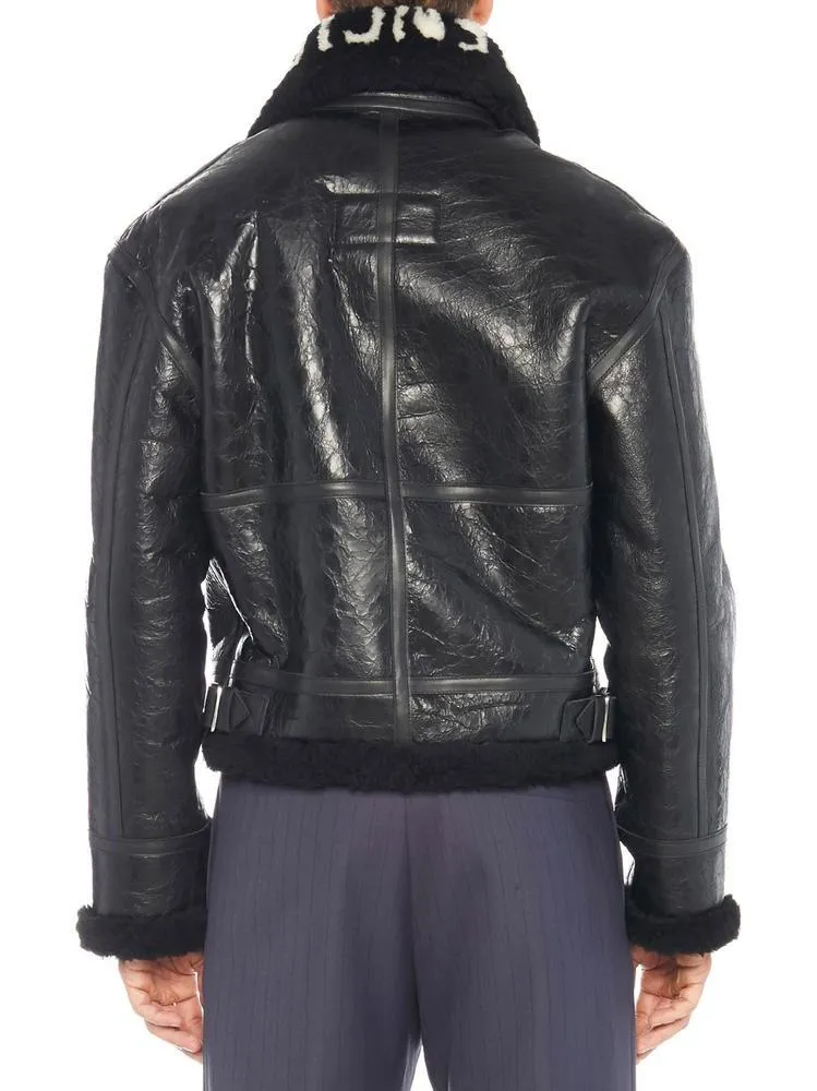 Balenciaga Zipped Leather Jacket