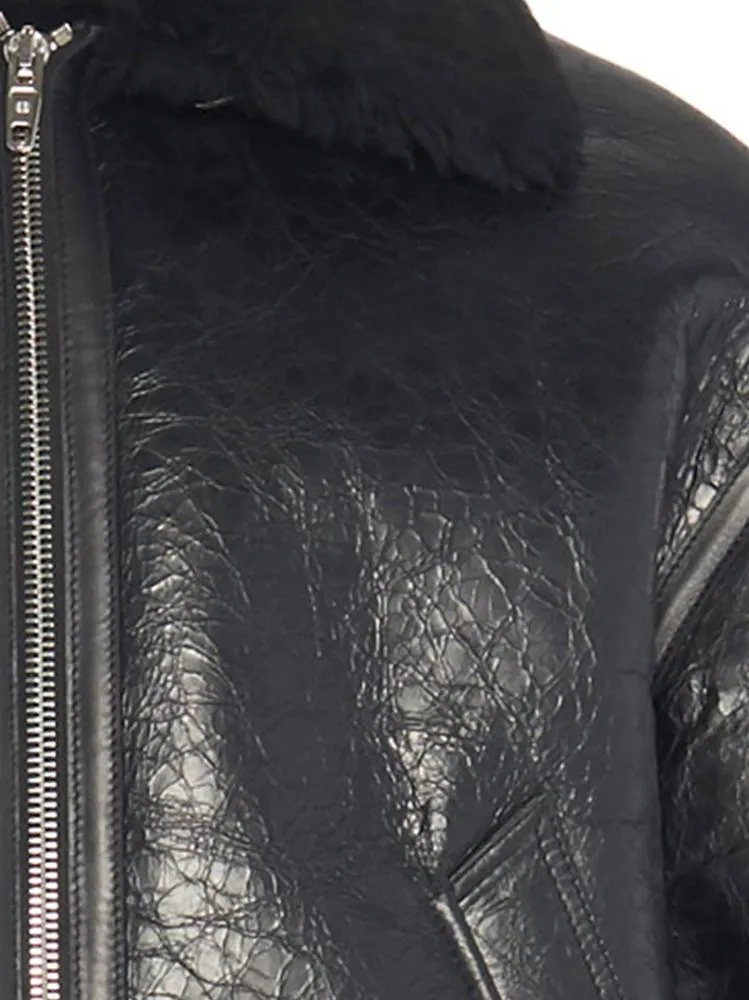 Balenciaga Zipped Leather Jacket