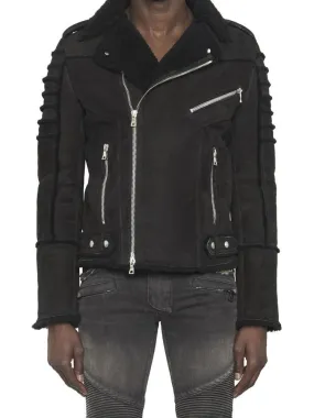 Balmain Shearling Leather Jacket