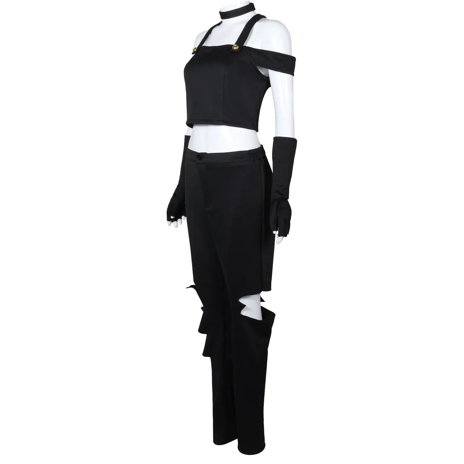 Black White Hazbin Hotel Adult Cosplay Costume Outfits Halloween Carnival Suit