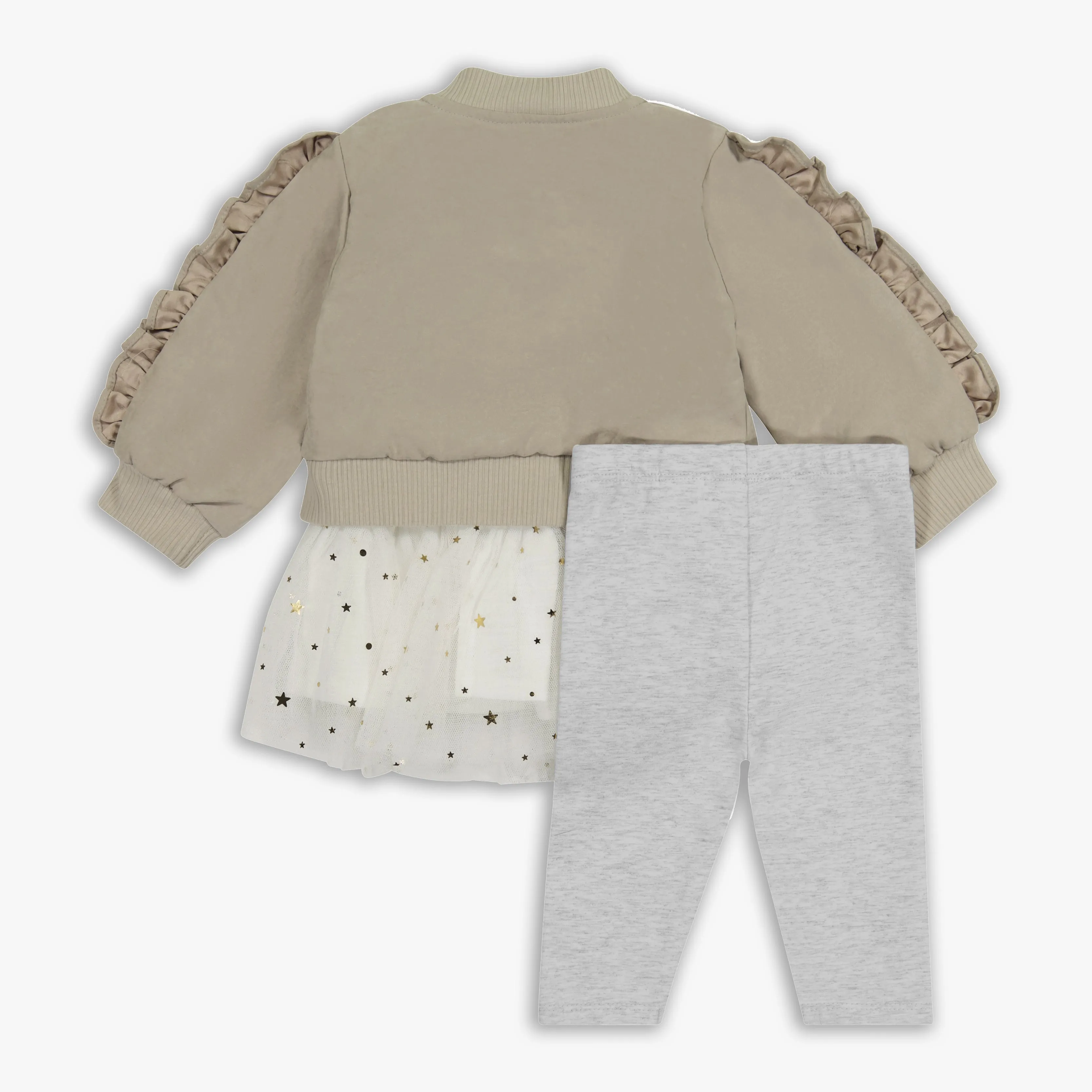 Bomber Jacket, Tutu Top & Legging Set