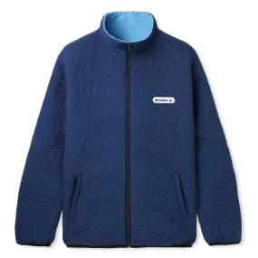 BUTTER GOODS QUILTED REVERSIBLE JACKET NAVY/BLUE