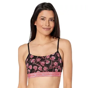 CALVIN KLEIN - CK One Unlined Rose-Print Bralette