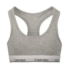 Calvin Klein Molded Logo Bra - Heather Gray