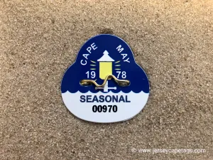 Cape May 1978 Seasonal Beach Tag