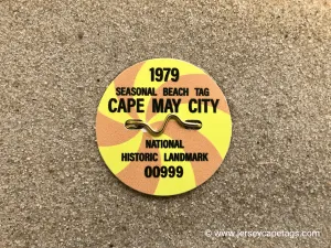 Cape May 1979 Seasonal Beach Tag