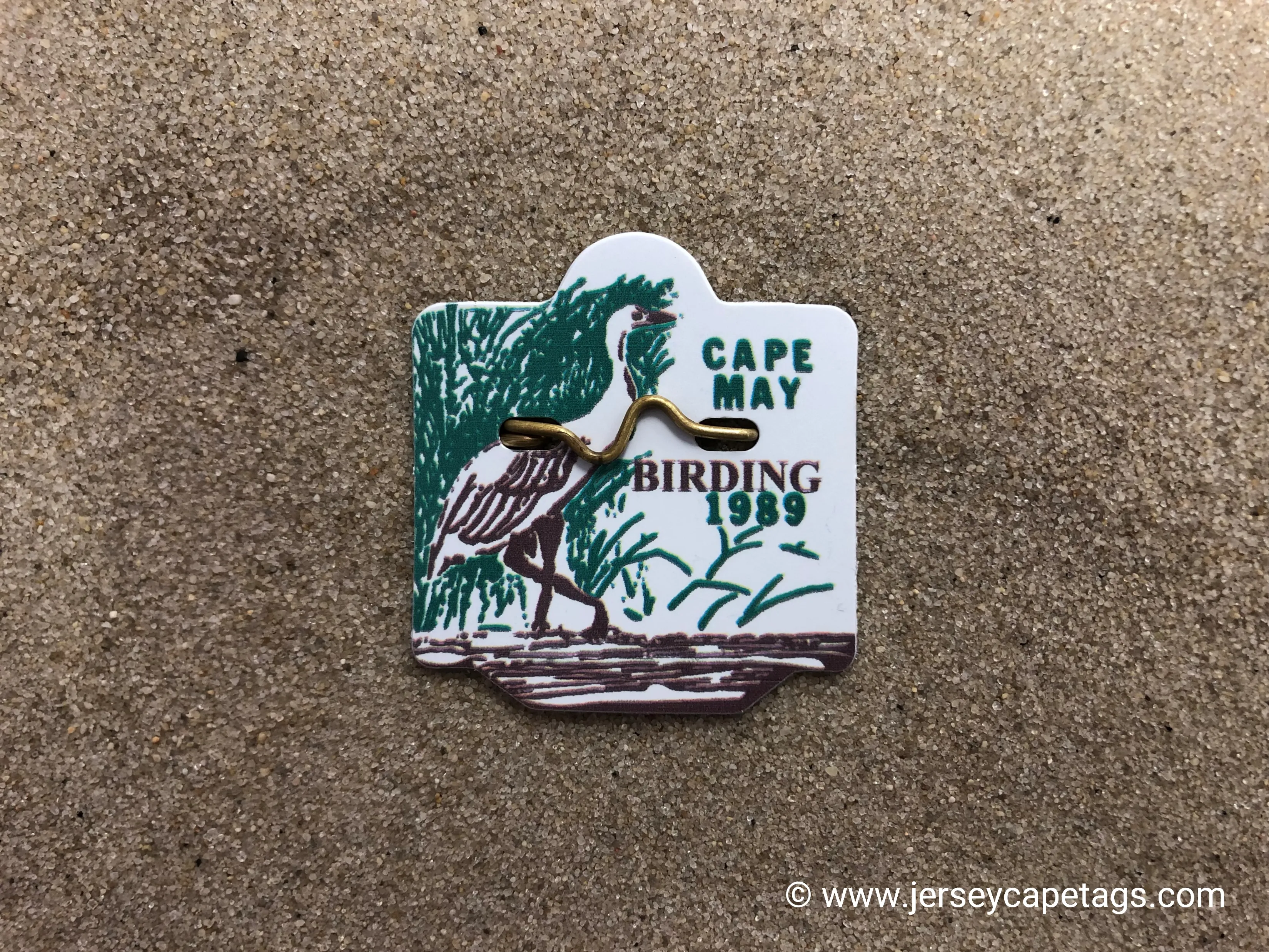 Cape May 1989 Seasonal Beach Tag