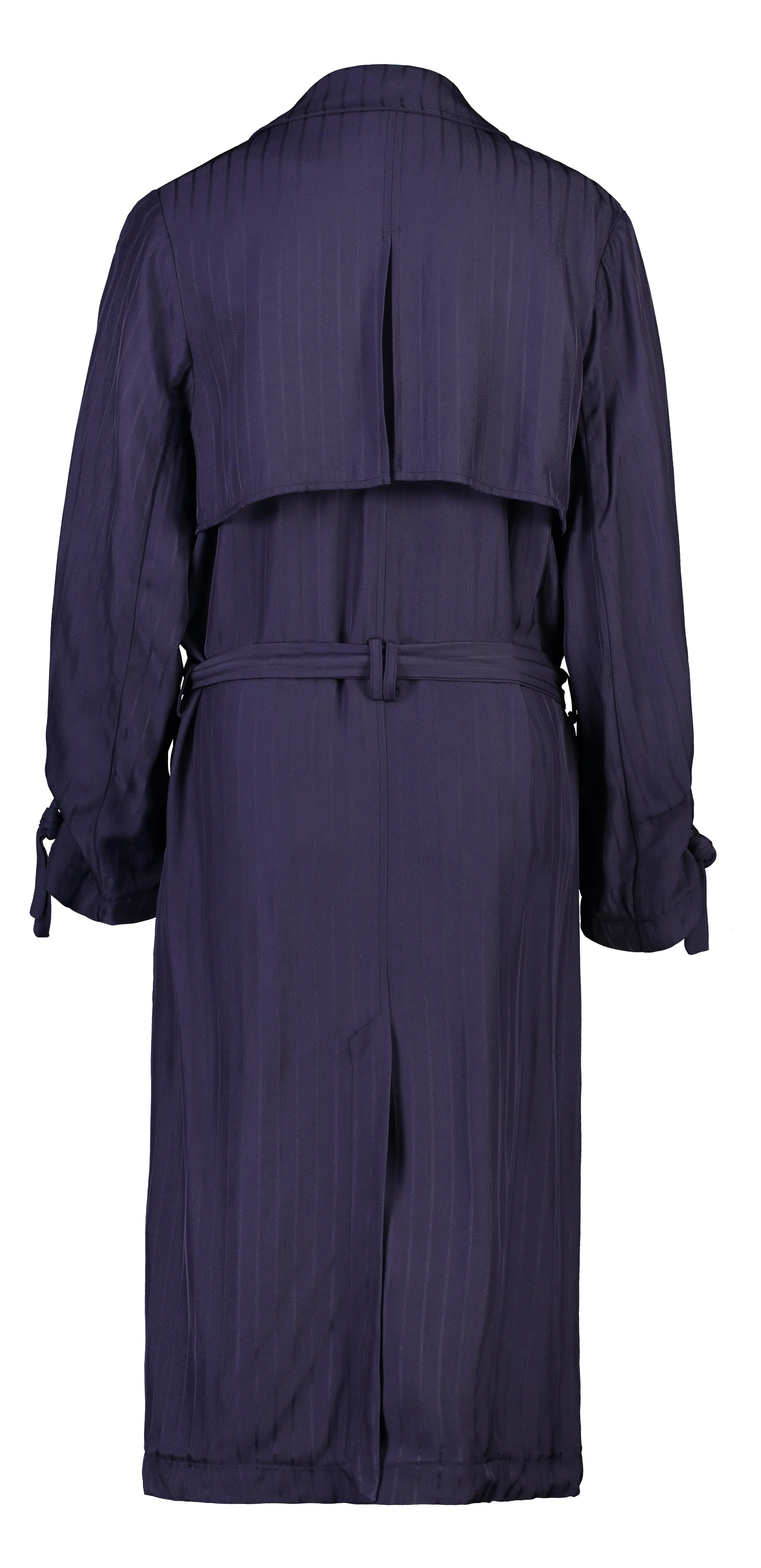 Caspian Navy Trench Dress Coat.