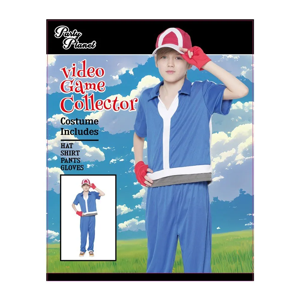 Children Pokemon Ash Ketchum Style Costume