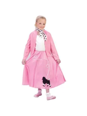 Childs Grease Poodle Skirt And Sweater Costume