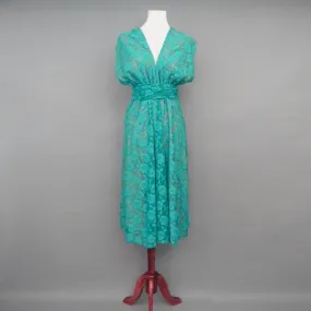 CHOIR Teal Lace Infinity Dress, Midi