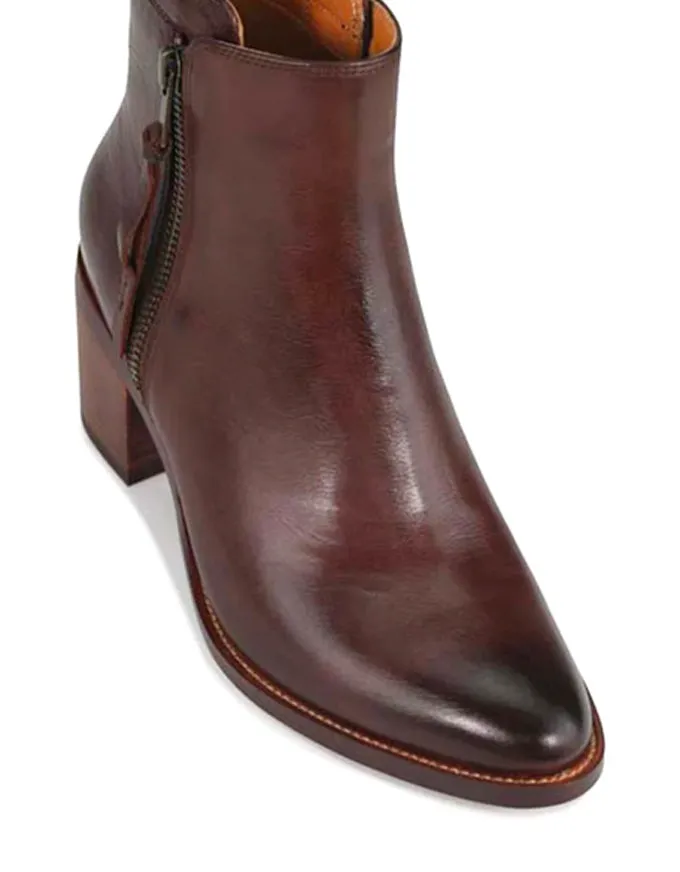 Ciara Ankle Boots Chestnut Leather