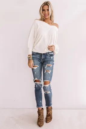 Cider And Spice Shift Top In Ivory