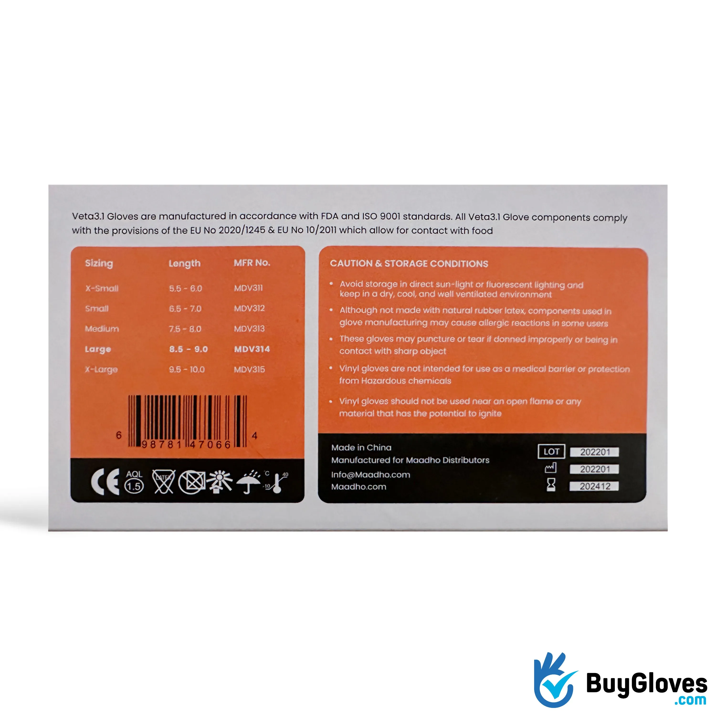 Clear Vinyl Powder-Free Gloves 1000 Count