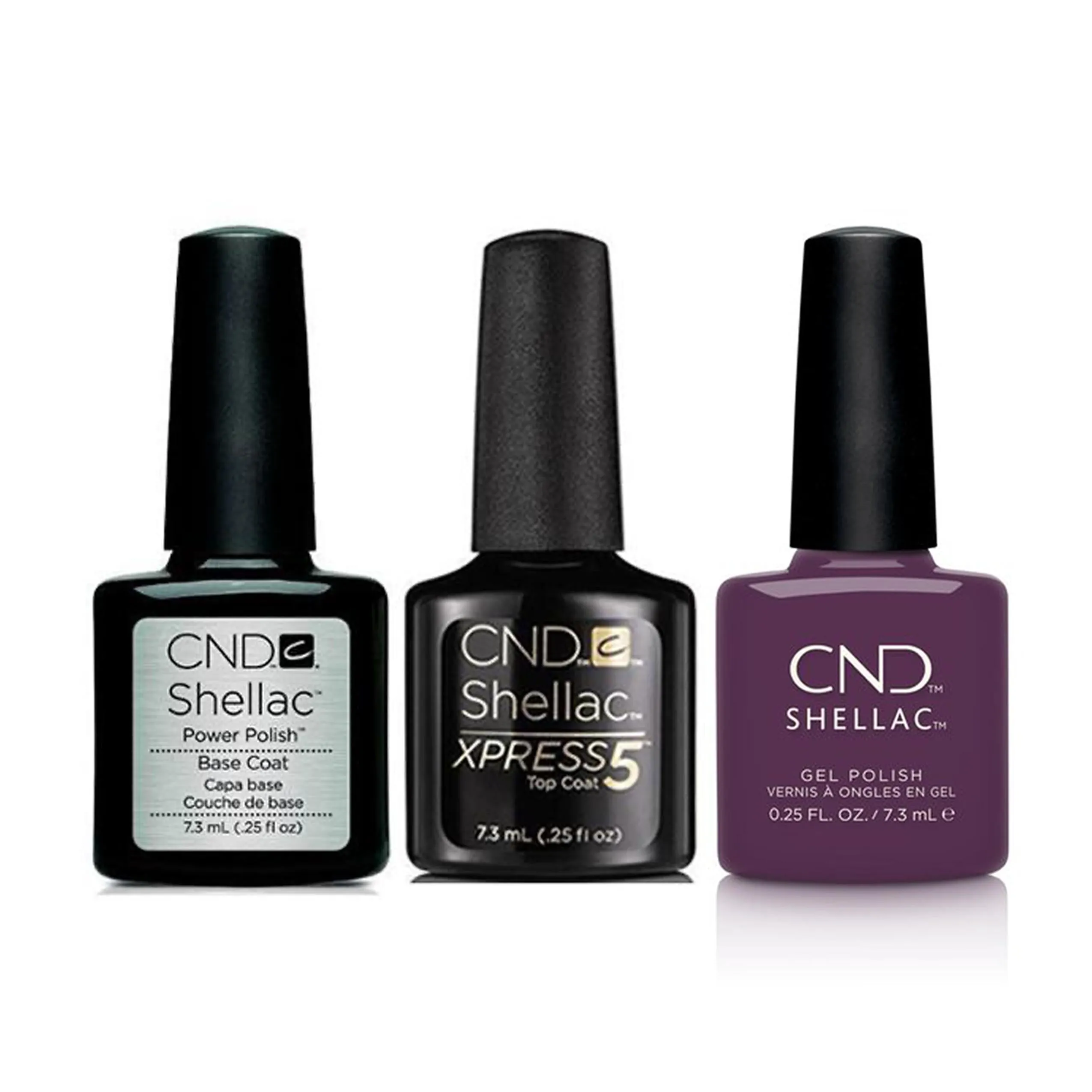 CND - Shellac Xpress5 Combo - Base, Top & Verbena Velvet