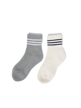 Coat Of Thrills 2 Pack Sock - Heritage White-Grey Marle