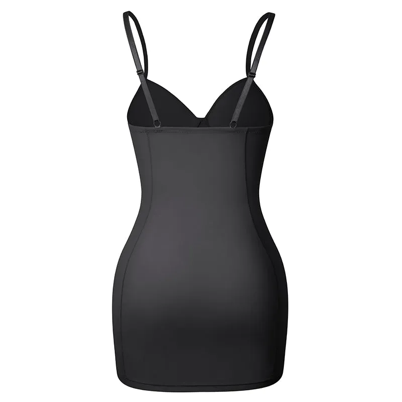 Contour Slip Dress With Bra