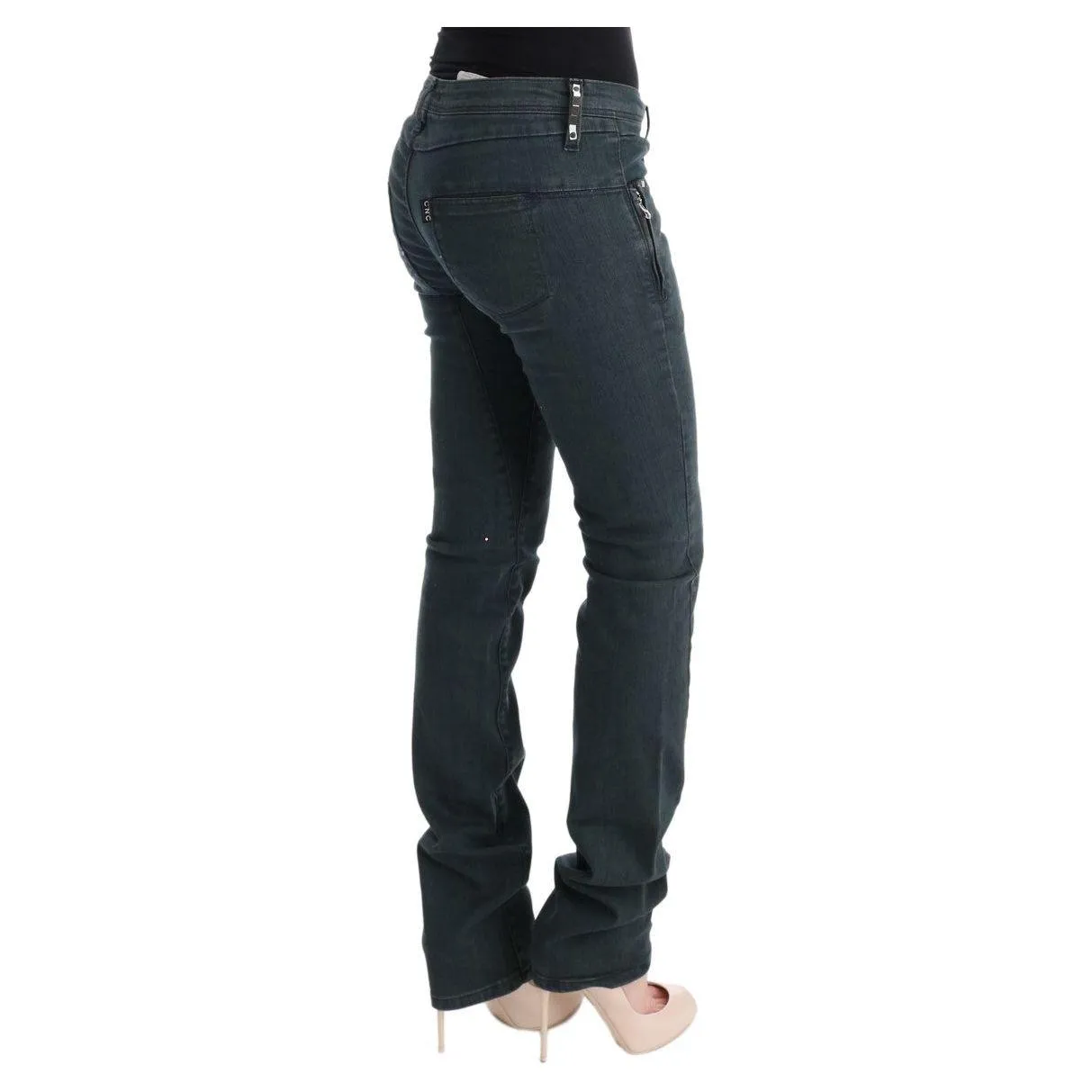 Costume National Chic Superslim Gray Cotton Jeans