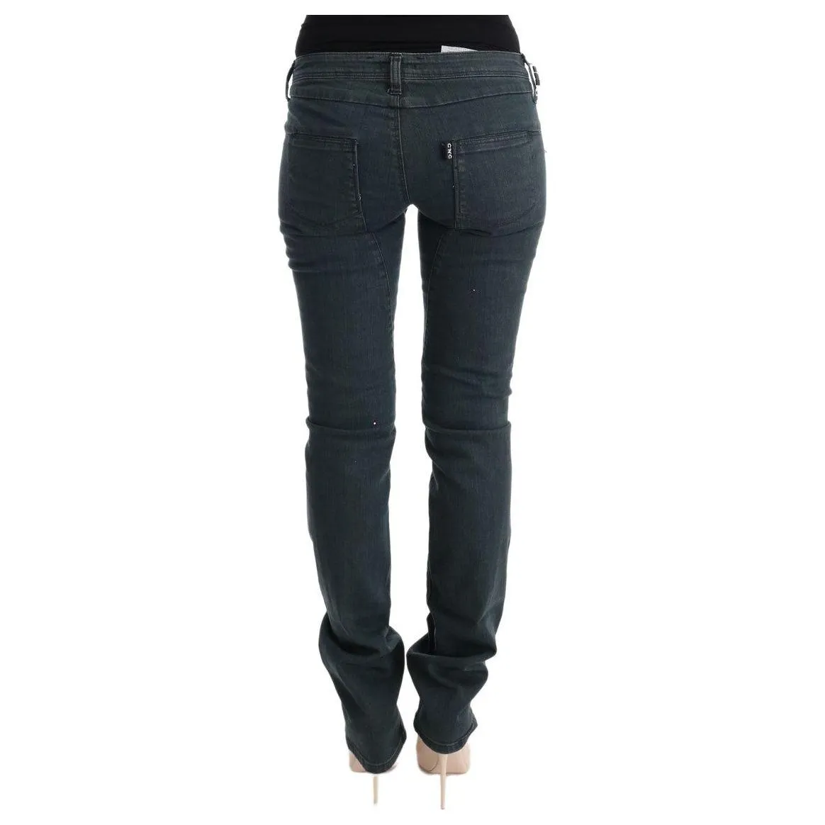 Costume National Chic Superslim Gray Cotton Jeans