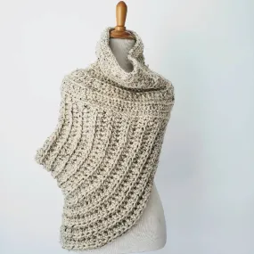 Crochet Katniss Cowl, Crossbody Cowl