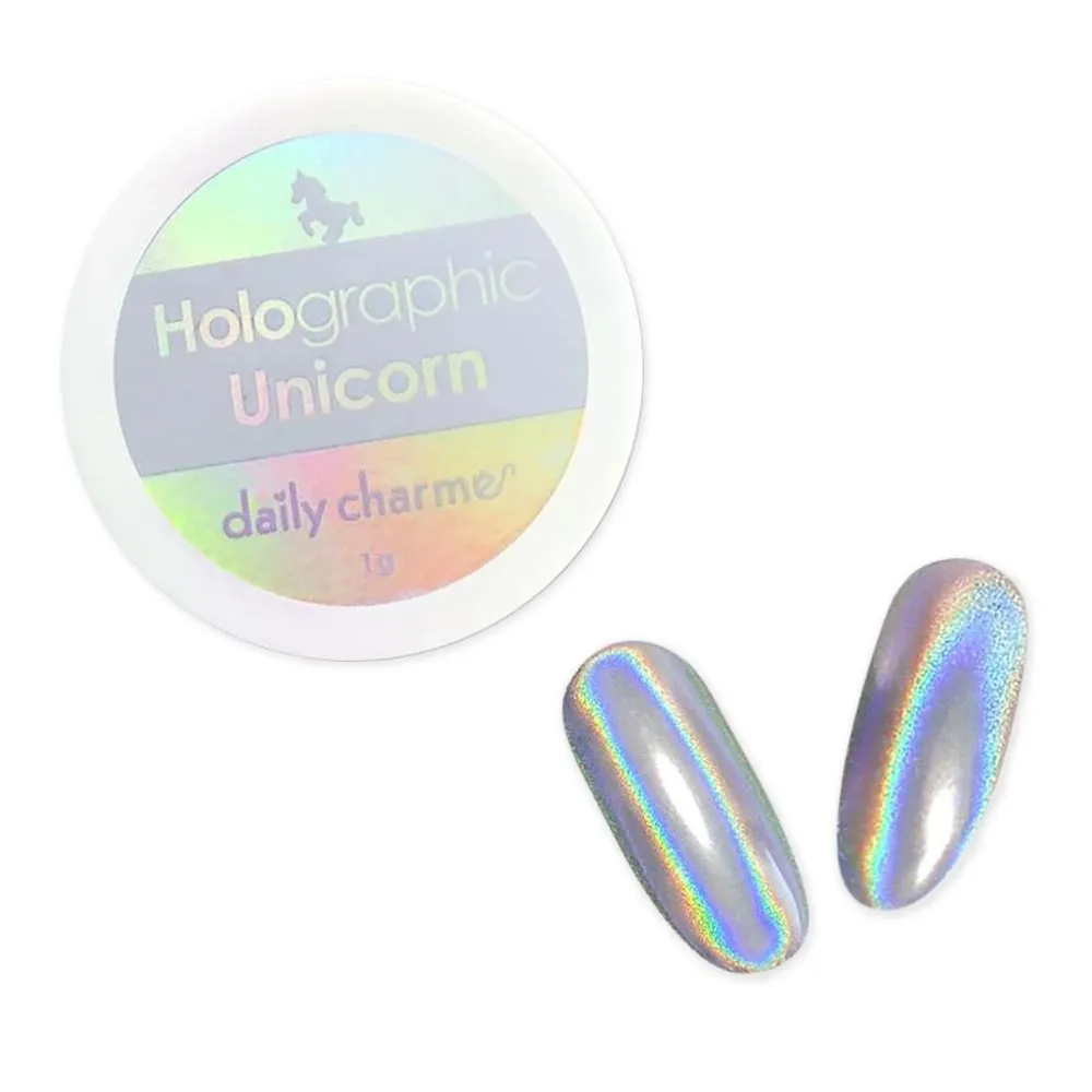 Daily Charme - Holographic Silver Unicorn Powder