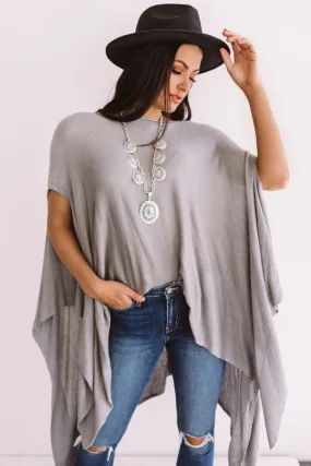 Dance Until Daylight Shift Tunic In Grey