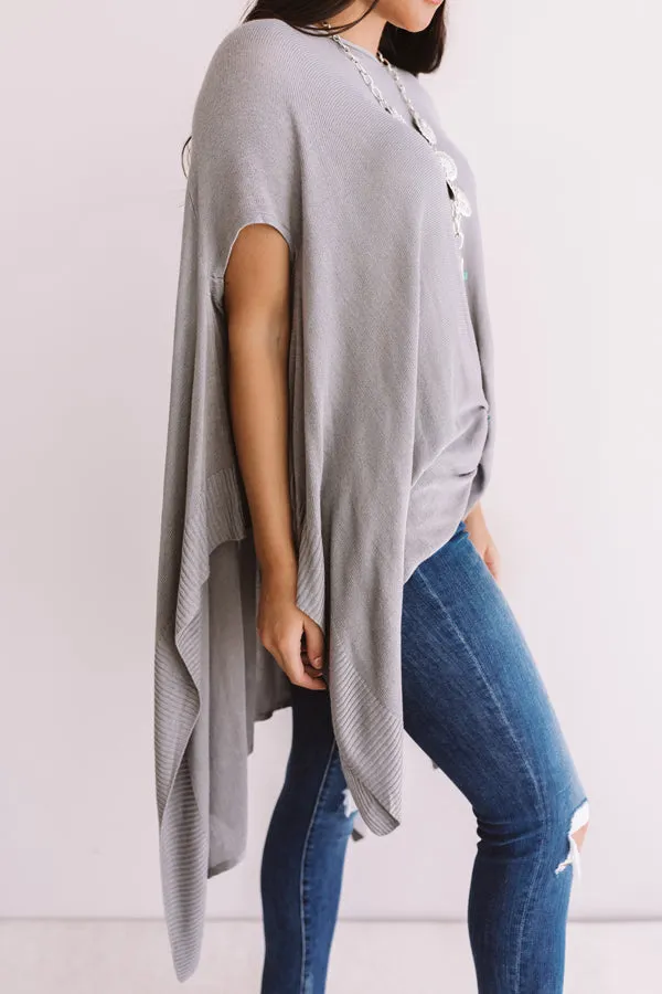 Dance Until Daylight Shift Tunic In Grey