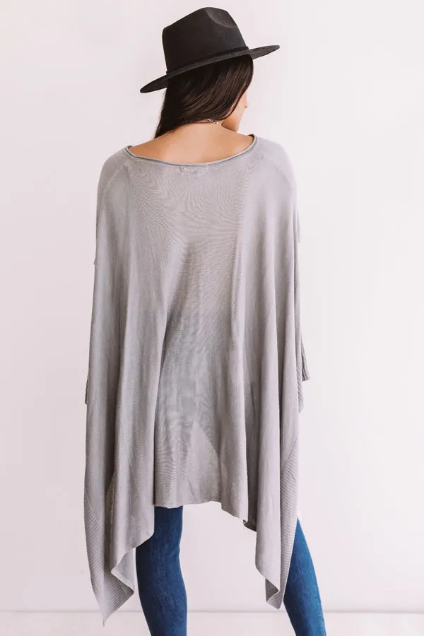 Dance Until Daylight Shift Tunic In Grey