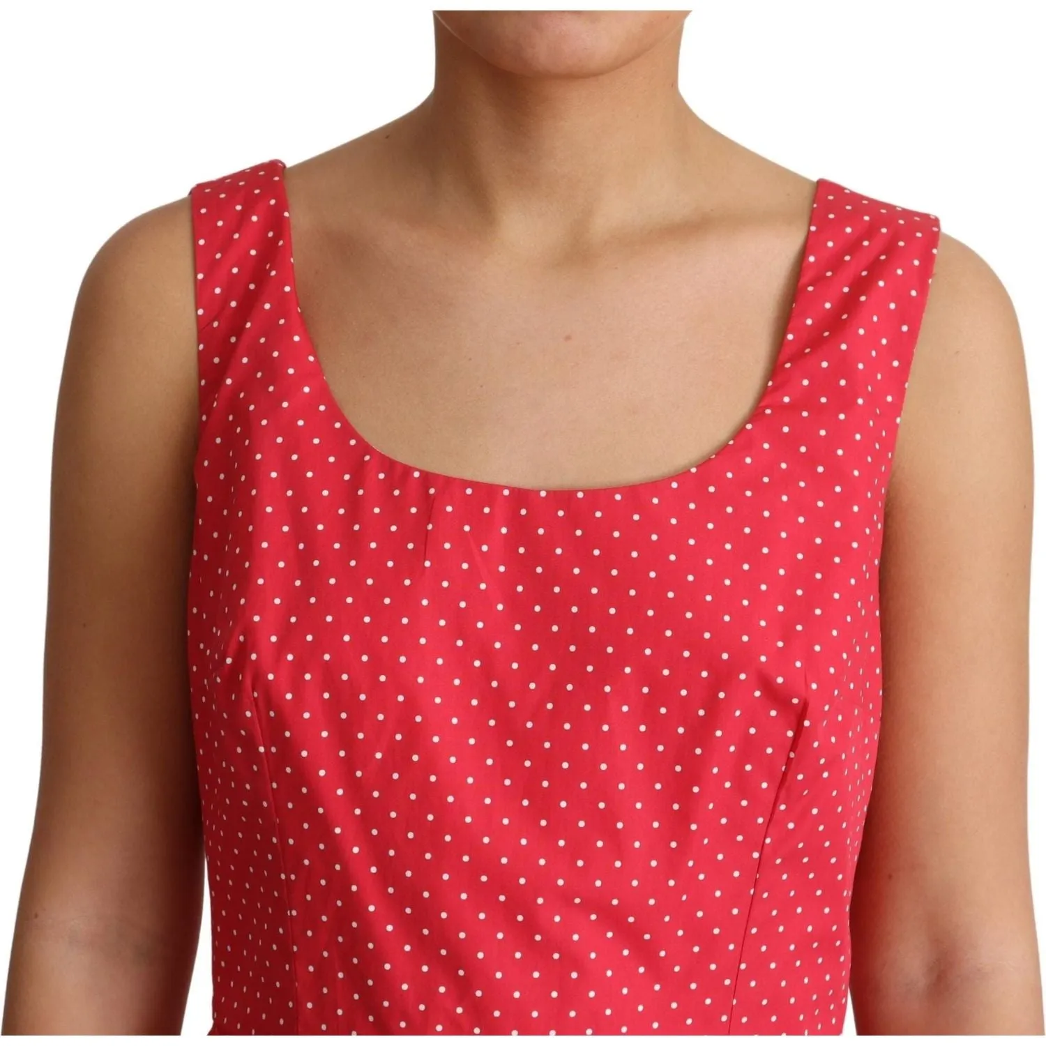 Dolce & Gabbana Polka-Dot Sleeveless A-Line Dress