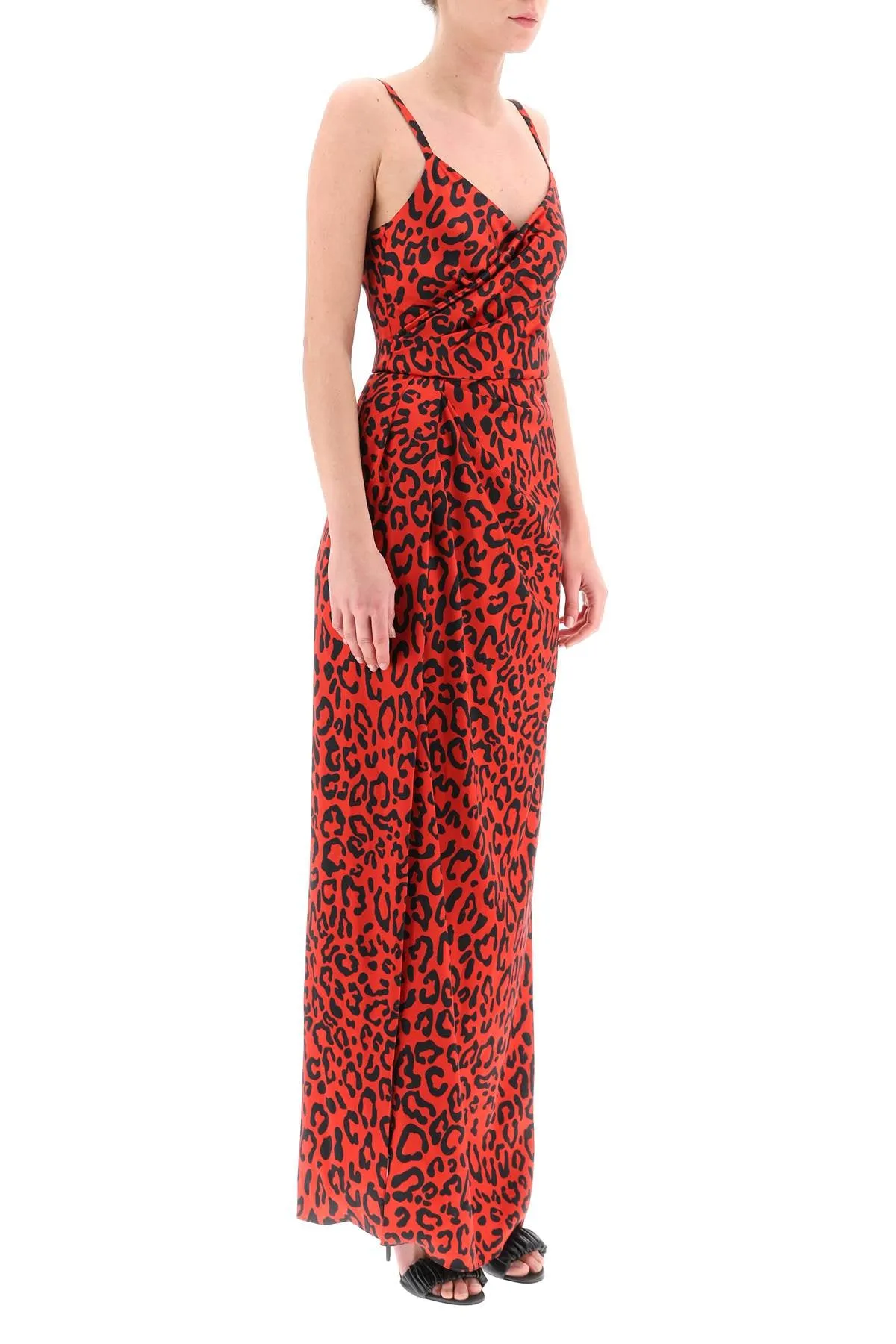 Dolce & gabbana silk leopard print slip dress