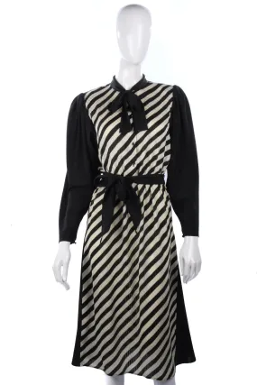 D.P. Designs black and cream dress size 12